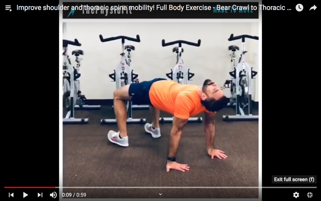 Bear Crawl To Thoracic Bridge